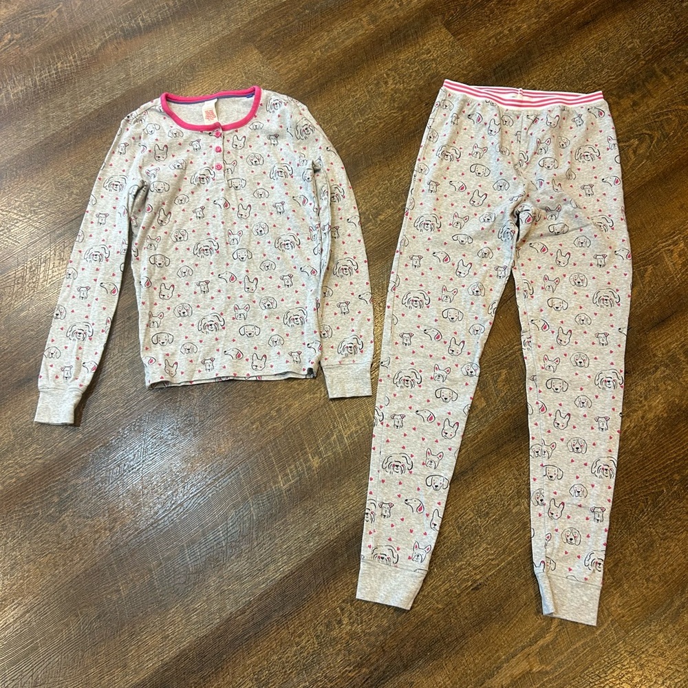 Mini Boden Puppy Dog Print Pajama Set